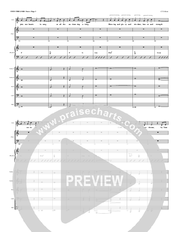 Unto The Lord String Quintet (Christ For The Nations)