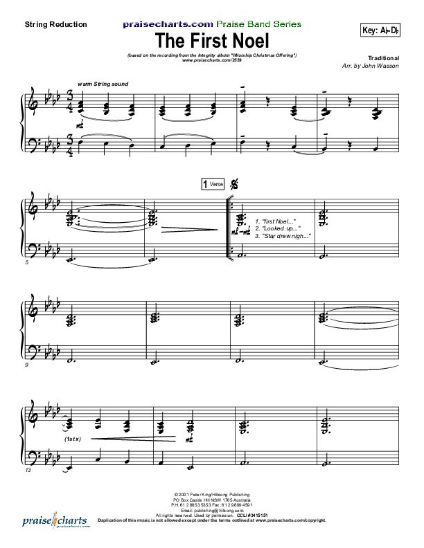 The First Noel Synth Strings (Hillsong Worship)