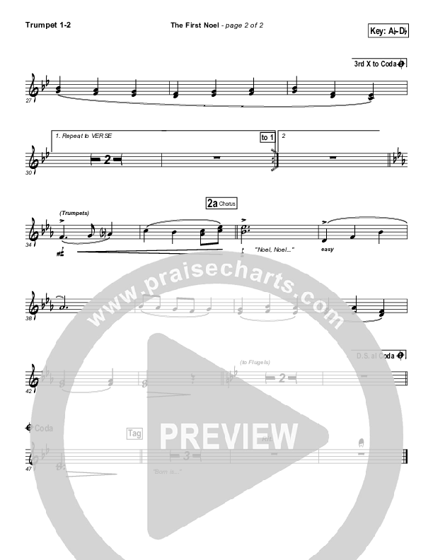 The First Noel Trumpet 1,2 (Hillsong Worship)