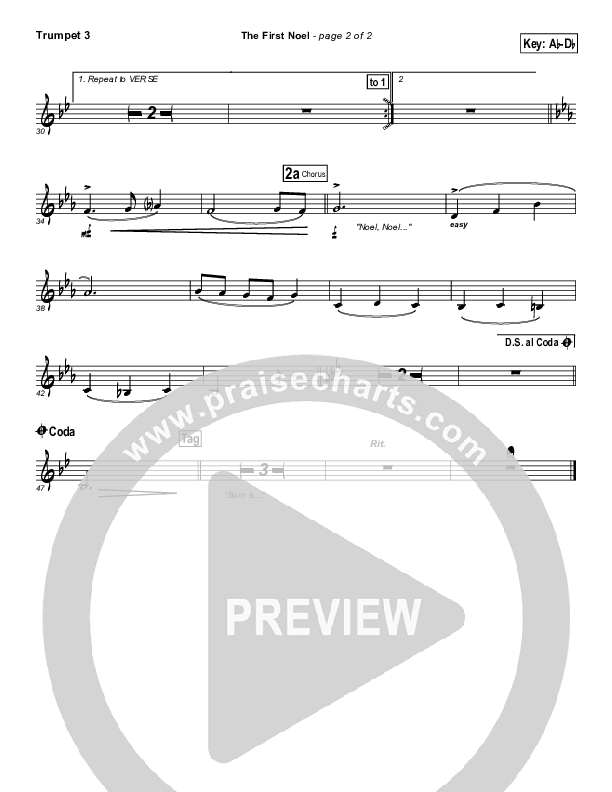 The First Noel Trumpet 3 (Hillsong Worship)