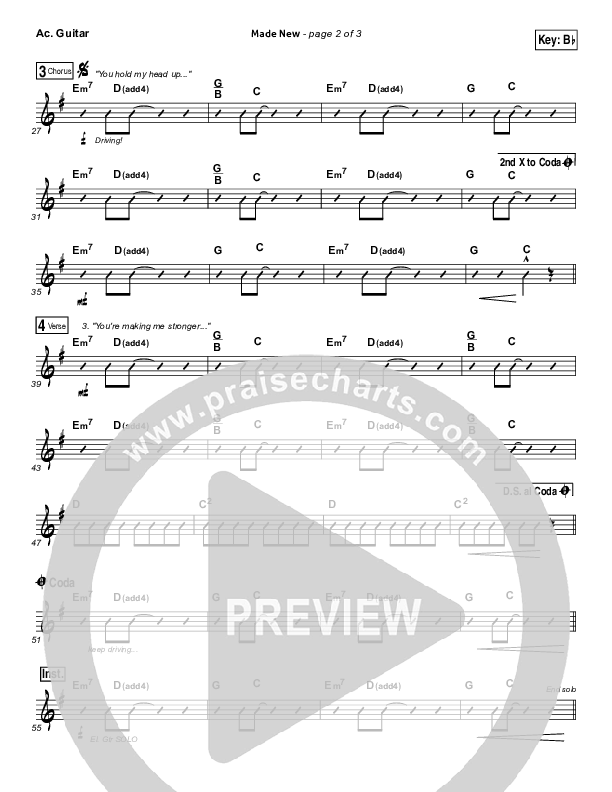 Made New Acoustic Guitar (Lincoln Brewster)