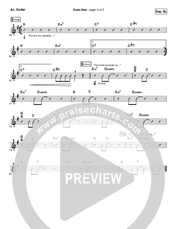 Made New Acoustic Guitar (Lincoln Brewster)