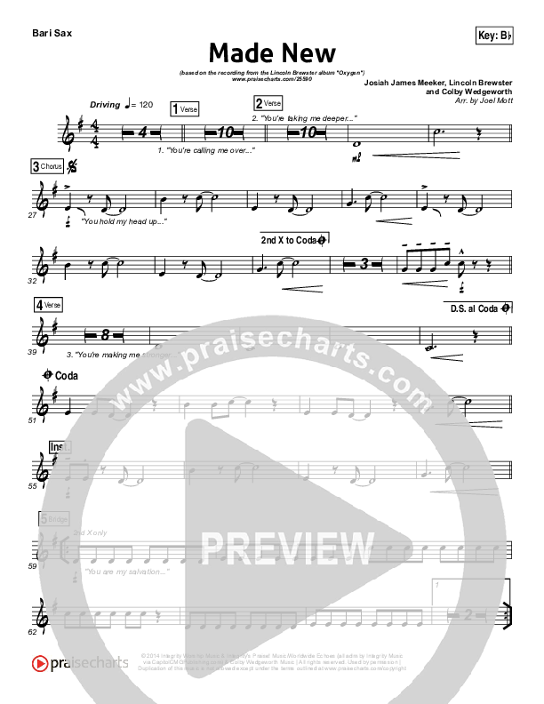 Made New Bari Sax (Lincoln Brewster)