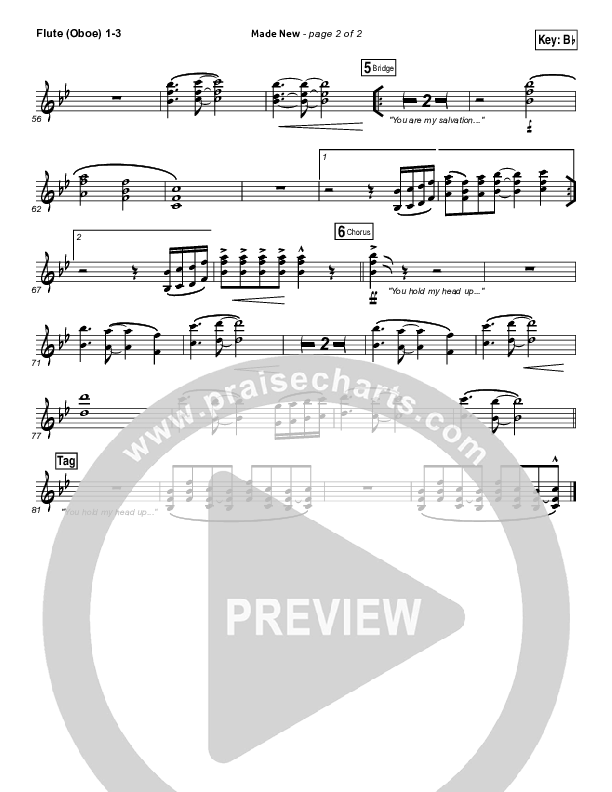 Made New Flute/Oboe 1/2/3 (Lincoln Brewster)