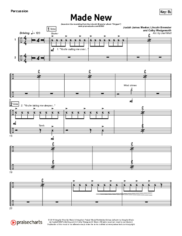 Made New Percussion (Lincoln Brewster)