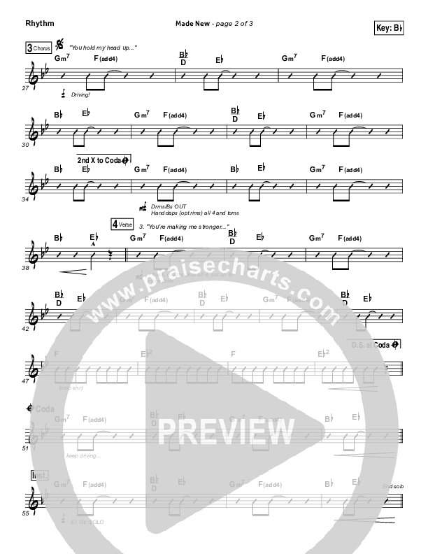 Made New Rhythm Chart (Lincoln Brewster)