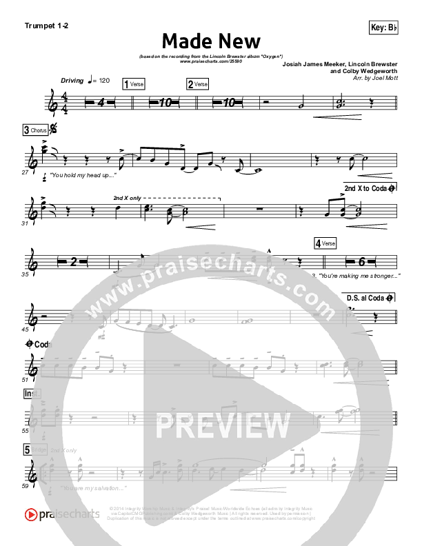 Made New Trumpet 1,2 (Lincoln Brewster)