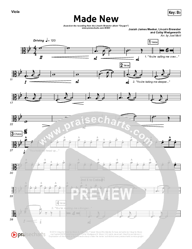 Made New Viola (Lincoln Brewster)