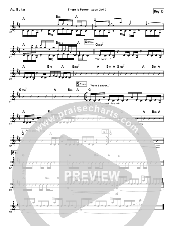 There Is Power Acoustic Guitar (Lincoln Brewster)