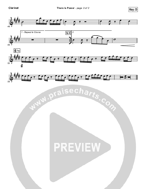 There Is Power Clarinet (Lincoln Brewster)