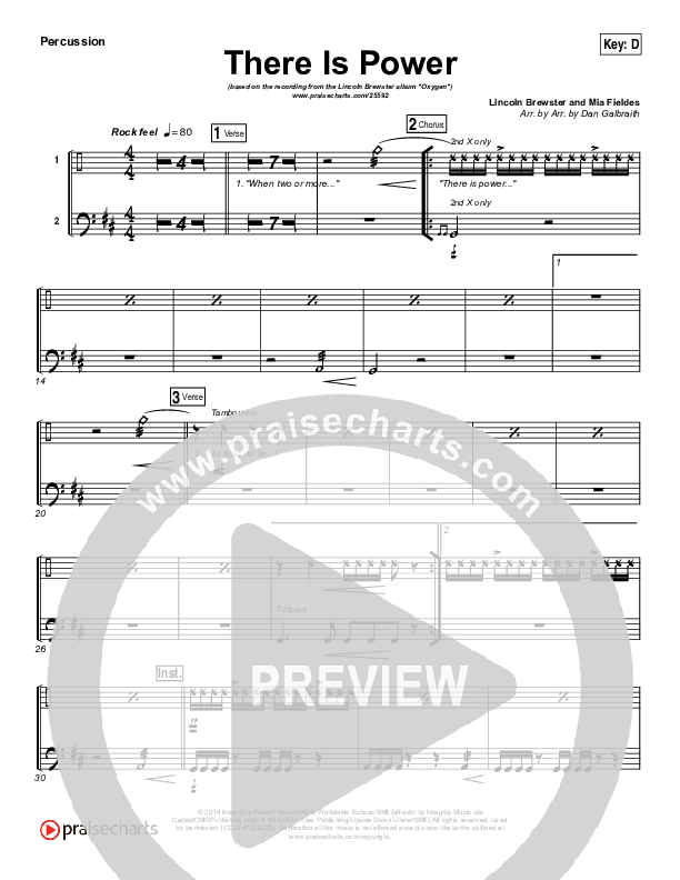 There Is Power Percussion (Lincoln Brewster)