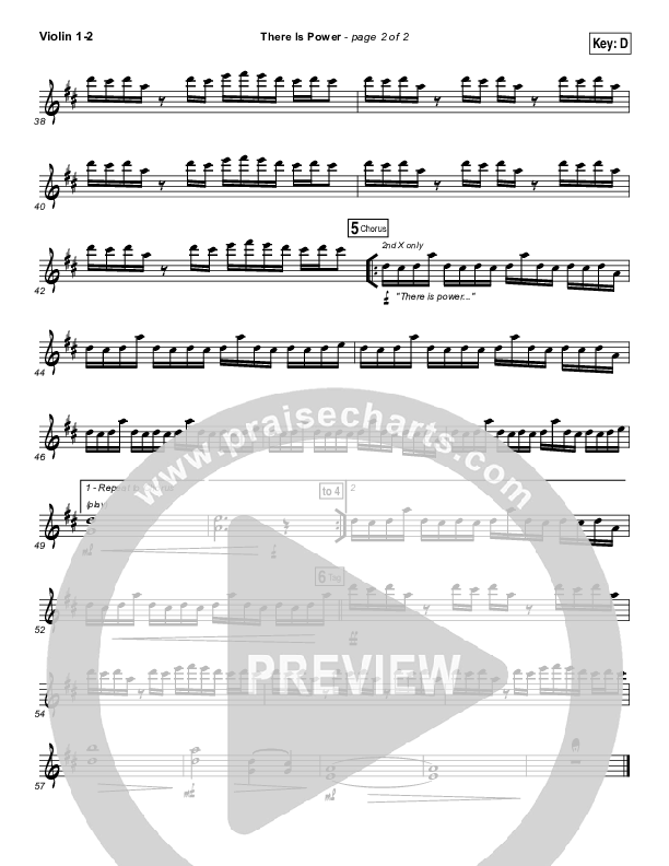 There Is Power Violin 1/2 (Lincoln Brewster)