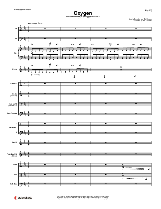 Oxygen Conductor's Score (Lincoln Brewster)