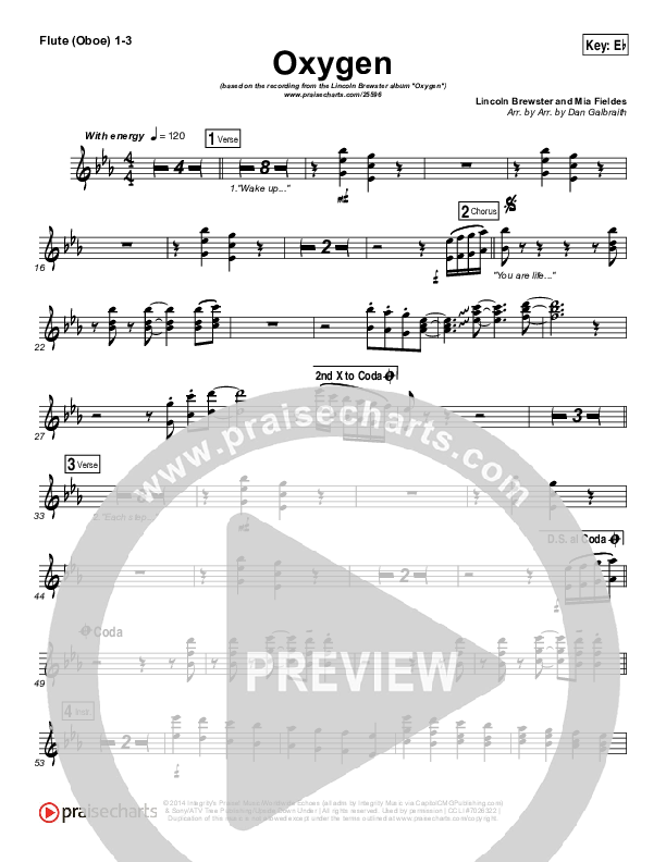 Oxygen Flute/Oboe 1/2/3 (Lincoln Brewster)