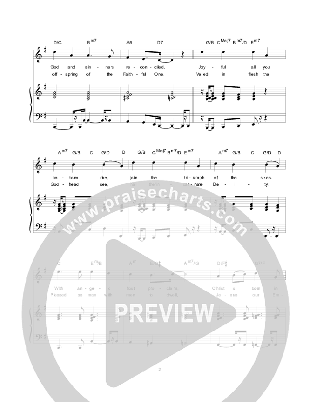 Hark The Herald Angels Sing Lead & Piano (Hillsong Worship)