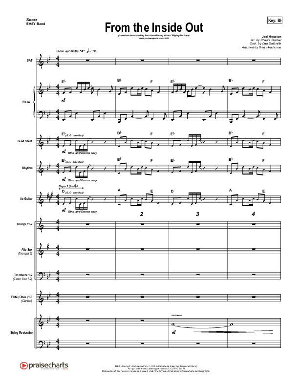 From The Inside Out Conductor's Score (Hillsong Worship)