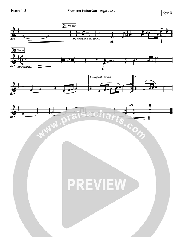 From The Inside Out Brass Pack (Hillsong Worship)