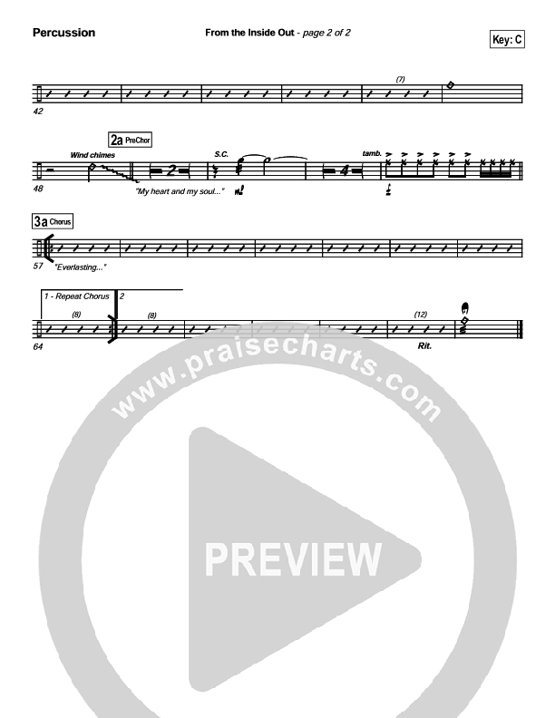 From The Inside Out Percussion (Hillsong Worship)