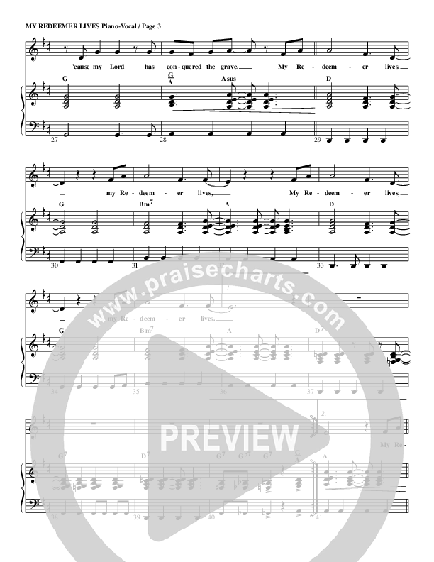 My Redeemer Lives Piano/Vocal (G3 Kids)
