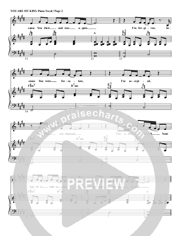 You Are My King (Amazing Love) Lead & Piano (G3 Kids)