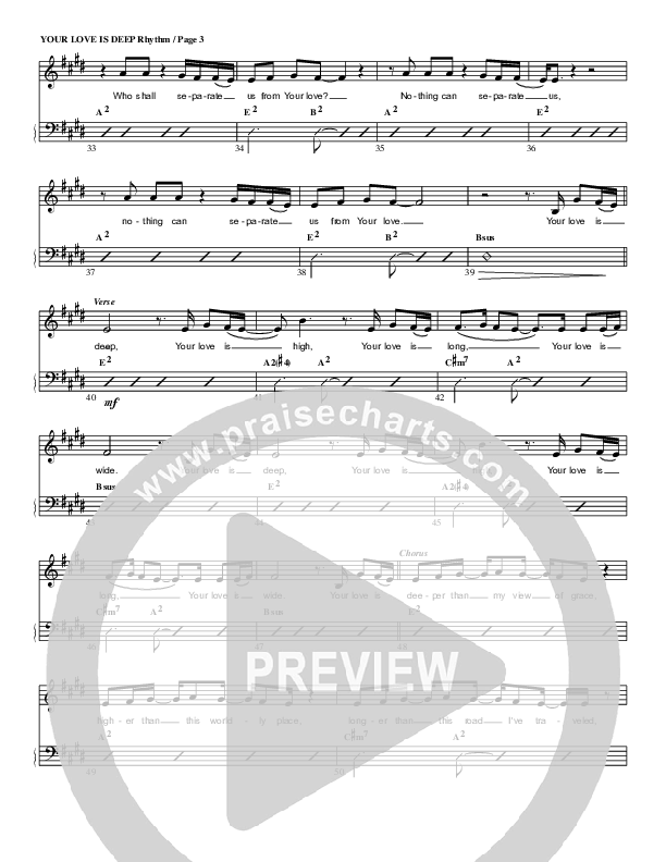 Your Love Is Deep Rhythm Chart (G3 Kids)