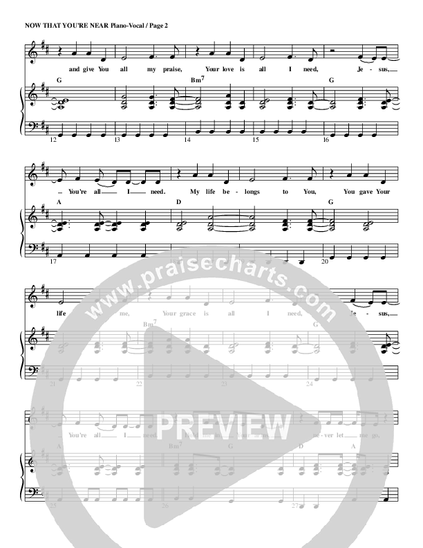 Now that You're Near Piano/Vocal & Lead (G3 Kids)