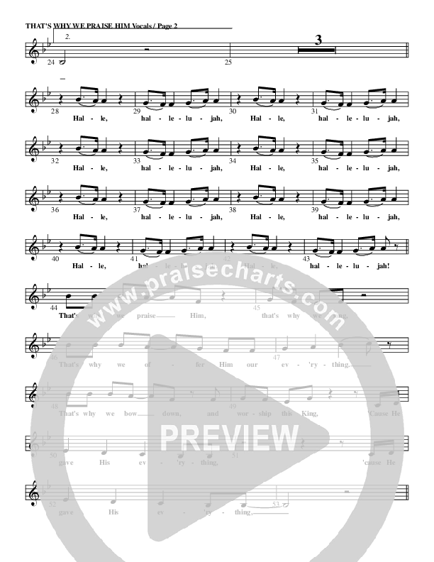 That's Why We Praise Him Lead Sheet (G3 Kids)