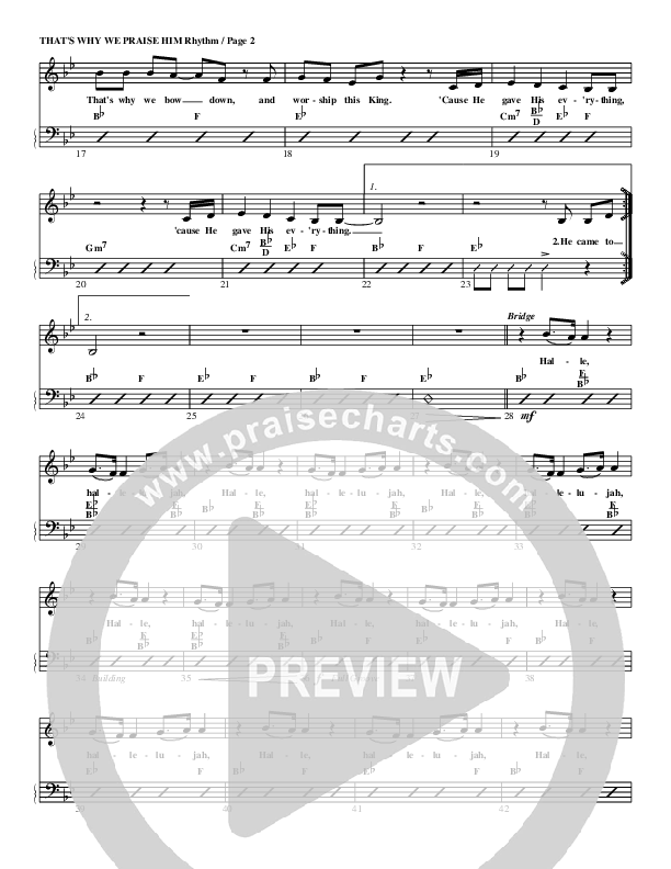 That's Why We Praise Him Rhythm Chart (G3 Kids)