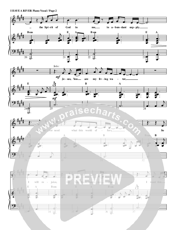 I Have A River Lead & Piano (G3 Kids)