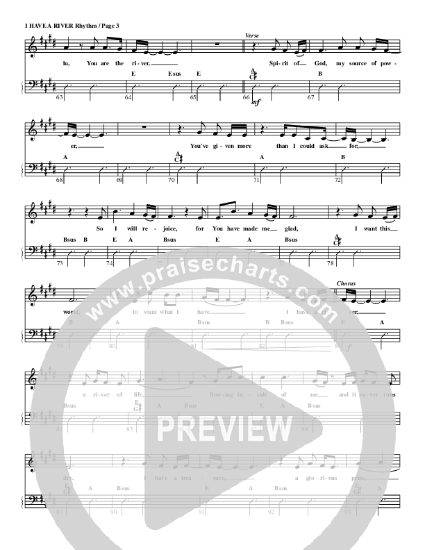 I Have A River Rhythm Chart (G3 Kids)