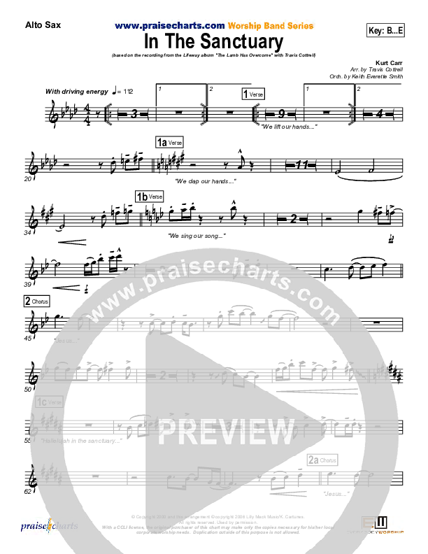 In The Sanctuary Alto Sax (Travis Cottrell)