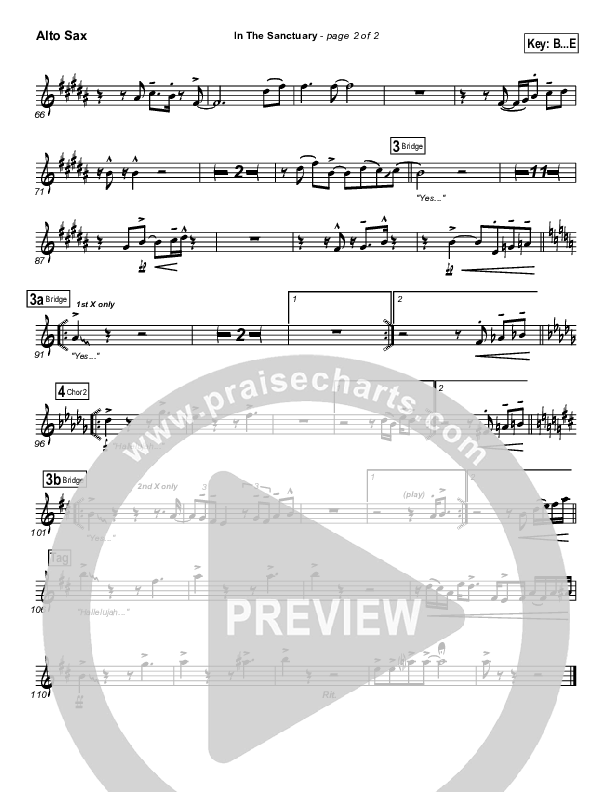 In The Sanctuary Alto Sax (Travis Cottrell)