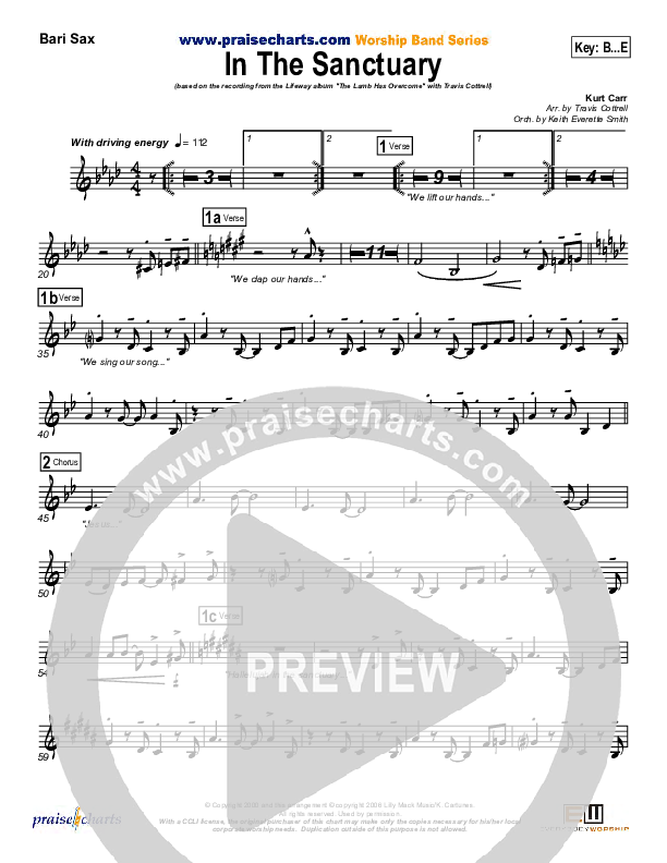 In The Sanctuary Bari Sax (Travis Cottrell)