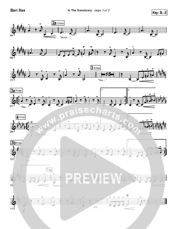 In The Sanctuary Bari Sax (Travis Cottrell)