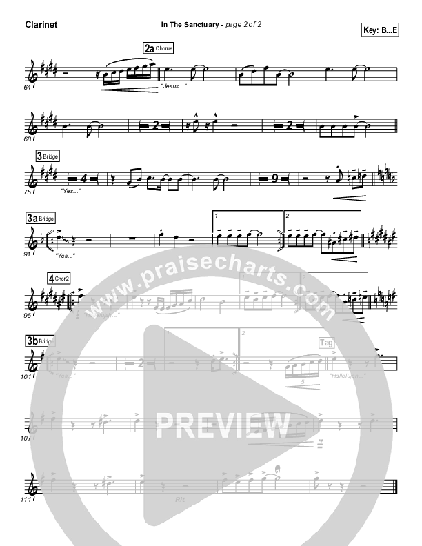 In The Sanctuary Clarinet (Travis Cottrell)