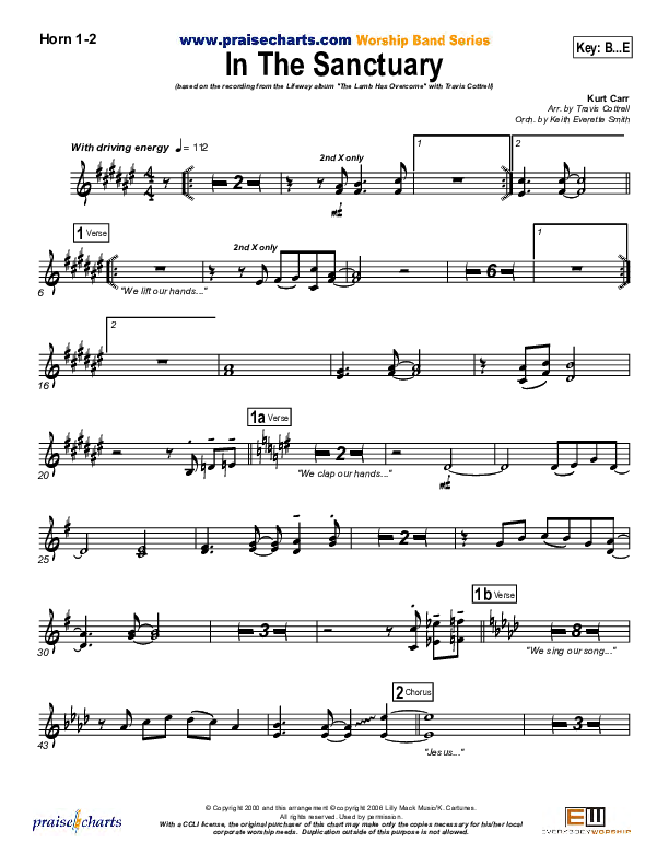 In The Sanctuary Brass Pack (Travis Cottrell)