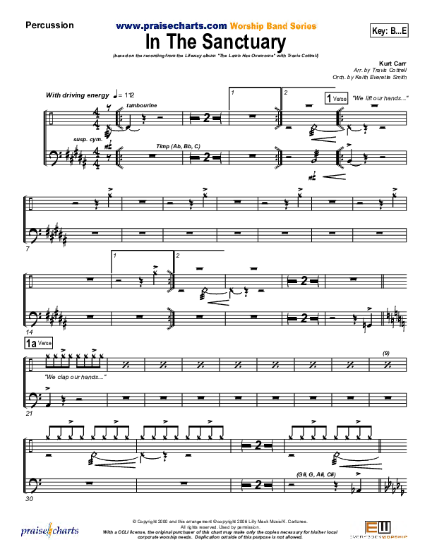 In The Sanctuary Percussion (Travis Cottrell)