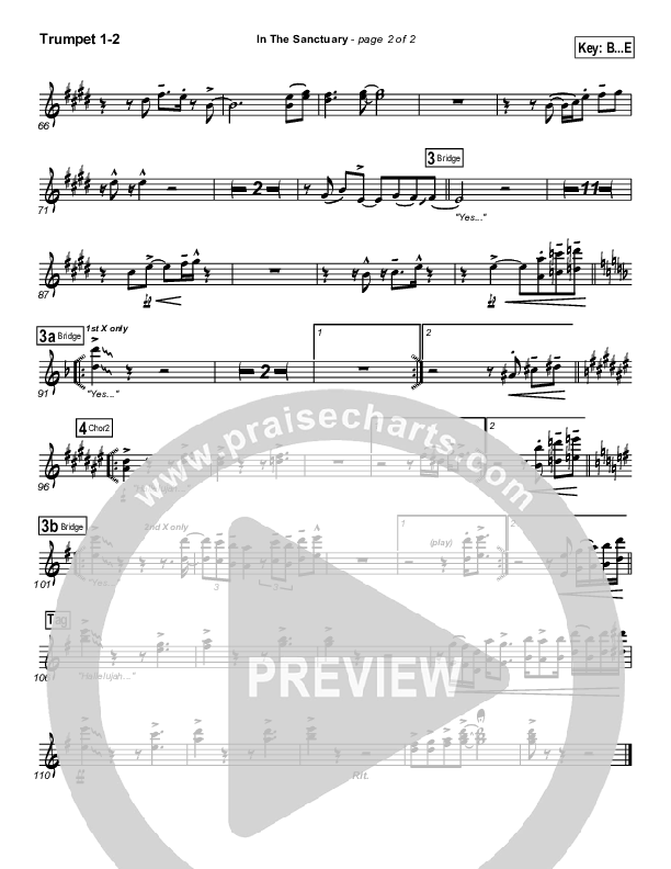 In The Sanctuary Trumpet 1,2 (Travis Cottrell)