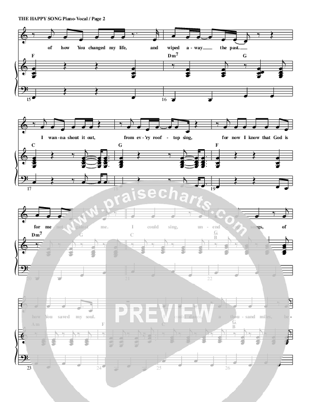 The Happy Song Lead & Piano (G3 Kids)