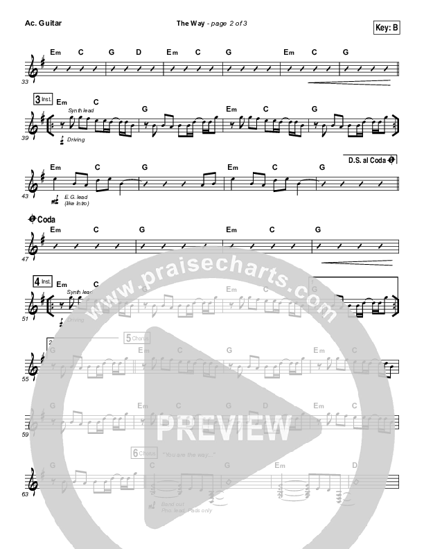 The Way Acoustic Guitar (Worship Central)