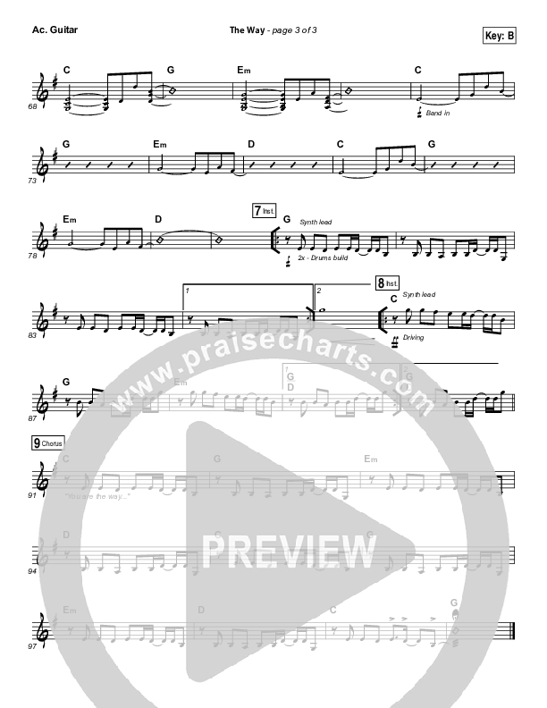 The Way Acoustic Guitar (Worship Central)