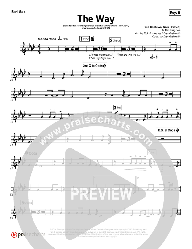 The Way Bari Sax (Worship Central)