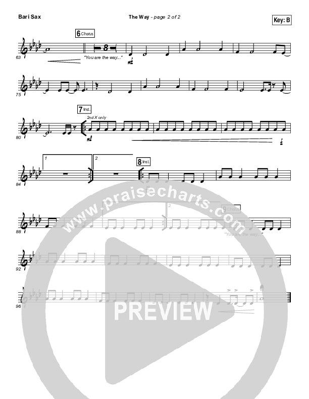 The Way Bari Sax (Worship Central)