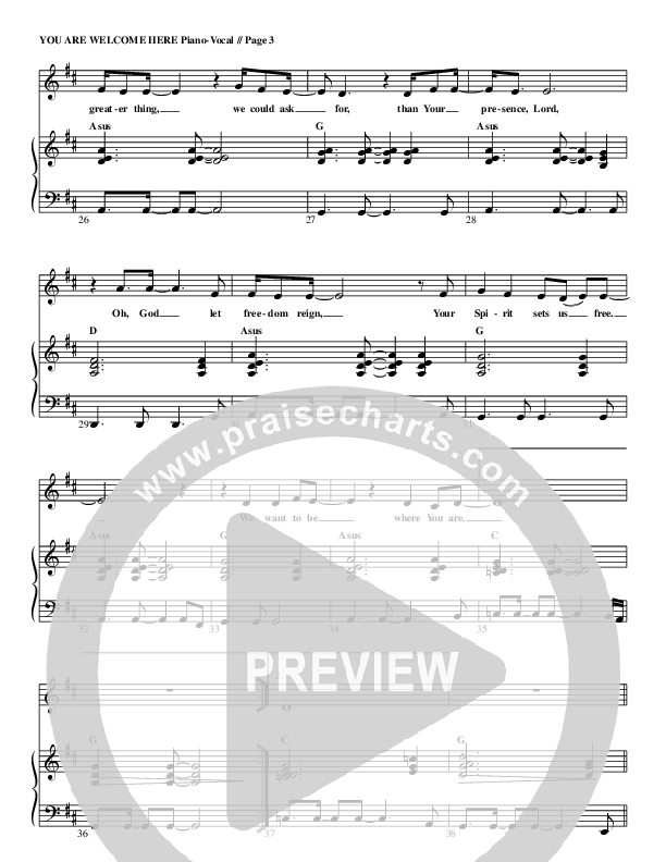 You Are Welcome Here Lead & Piano (G3 Kids)