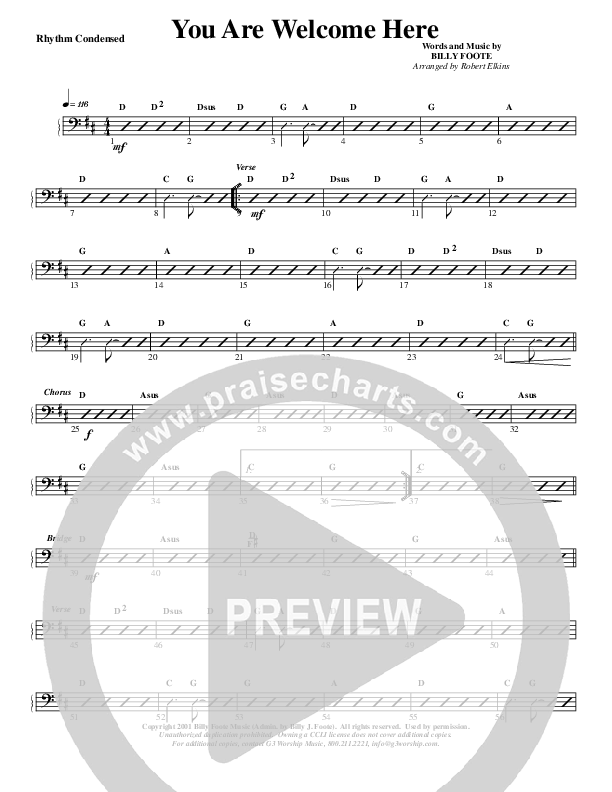 You Are Welcome Here Rhythm Chart (G3 Kids)