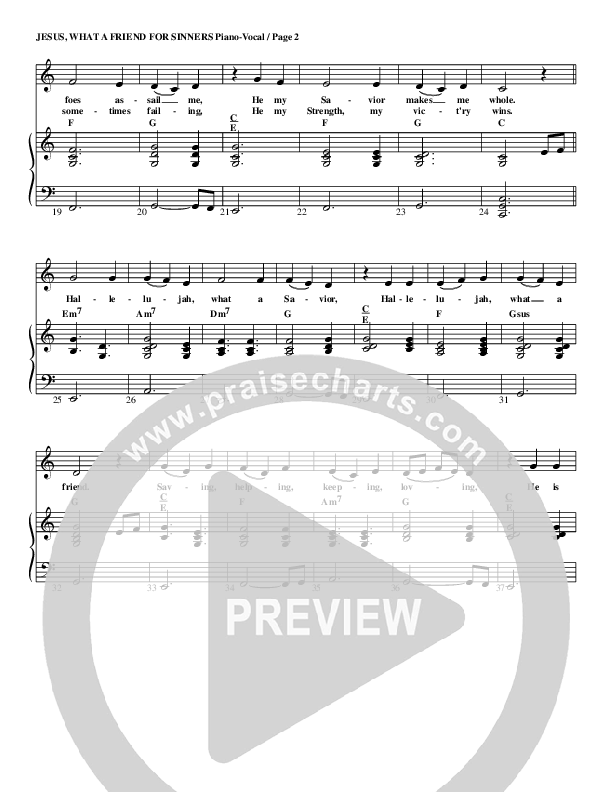 Jesus What A Friend For Sinners Lead & Piano (G3 Kids)