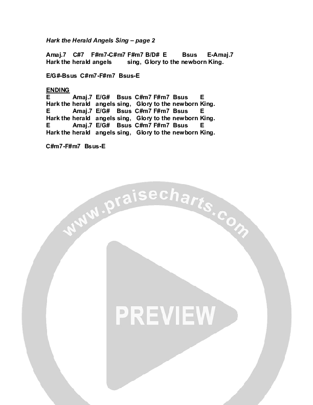 Hark The Herald Angels Sing Chords & Lyrics (G3 Kids)