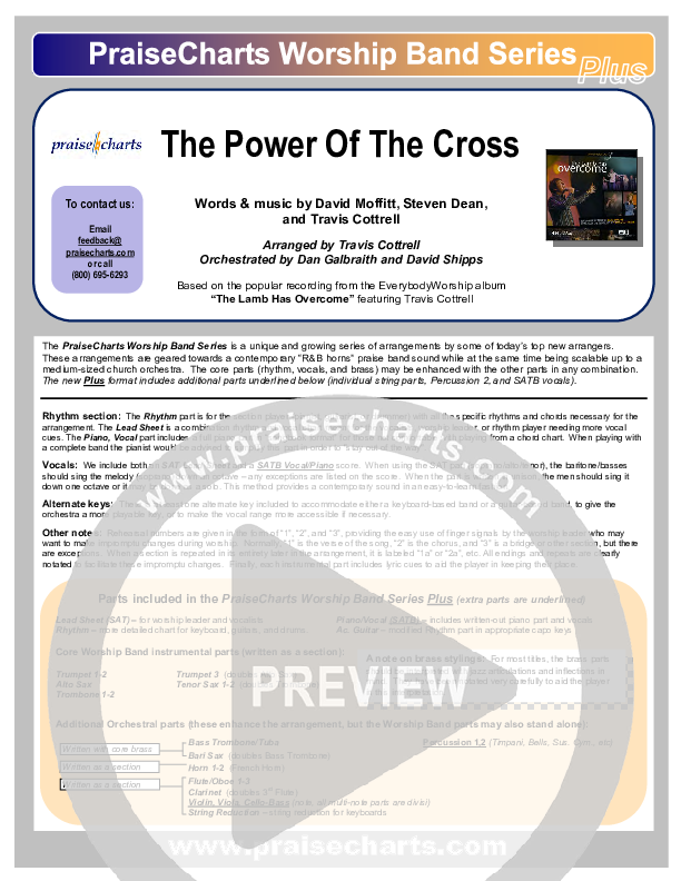 The Power Of The Cross Cover Sheet (Travis Cottrell)