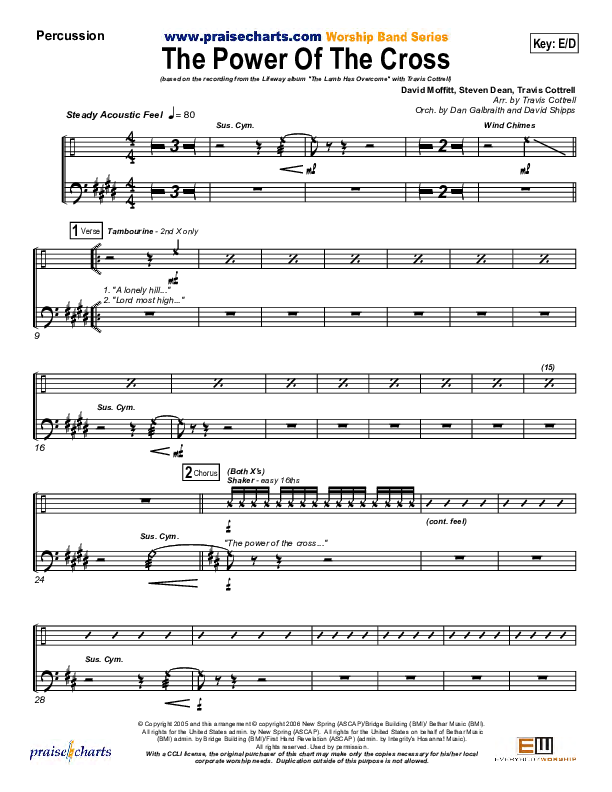 The Power Of The Cross Percussion (Travis Cottrell)