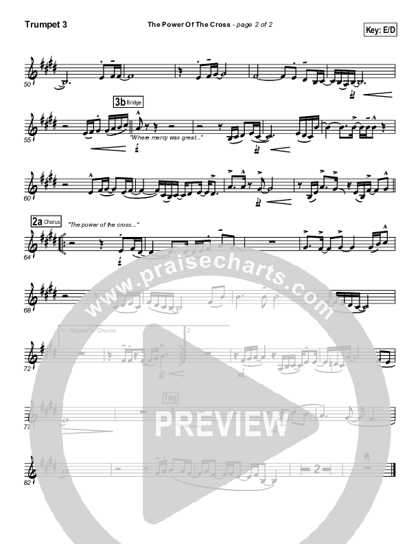 The Power Of The Cross Trumpet 3 (Travis Cottrell)